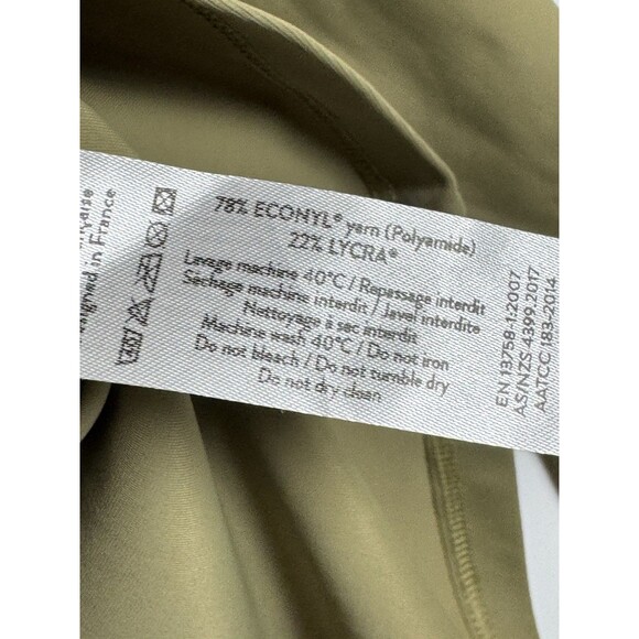 Canopea Swim Top Womens 6 Olive Green Long Sleeve UPF 50 Rash Guard Sustainable - Picture 11 of 12